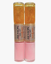 2X Revlon Sun Candy Nail Polish 2-In-1 Nail Enamel - Color #480 Pink Dawn - £7.56 GBP