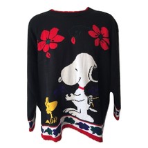 VTG Vintage Peanuts Snoopy and Friends with Woodstock Floral Sweater Xla... - $179.99