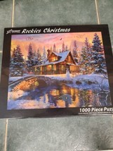 Rockies Christmas 1000 PC Puzzle Art Brand New Vermont Co - Bonus Poster- - £11.46 GBP