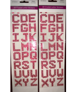52pc 3D Crystal Letter Stickers - $12.11 CAD