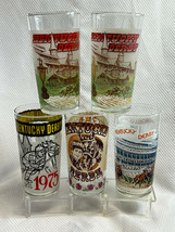 Vtg Kentucky Derby Churchill Downs 1975-1979 Mint Julep Frosted Libbey Glasses - £39.92 GBP