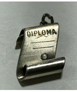 Diploma Scroll Dangle Charm Sterling Silver .925  - £23.35 GBP
