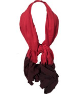 Moroccan Red Scarf men - Red Scarf Women - Long red scarf - Cotton scarf - $589.86 MXN