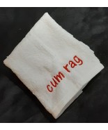 ADULT Embroidery Washcloth Towel Cum Rag Red Thread - $8.99