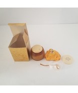Vintage Avon Silk &amp; Honey Bath Gel Bee Jar w/ Ladle, Box Included - £15.53 GBP