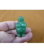 (Y-VEN-557) Green aventurine Woman goddess GEMSTONE figurine love statue - £14.70 GBP