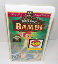 Bambi Walt Disney&#39;s Masterpiece VHS 55th Anniversary Limited Edition New... - £117.34 GBP