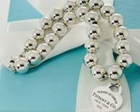 Large 8.75&quot; Return to Tiffany Heart Tag HardWear Bead Ball Bracelet - £302.31 GBP