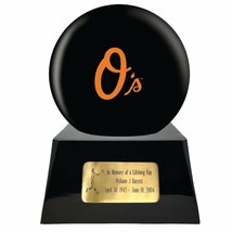 Large/Adult 200 Cubic Inch Baltimore Orioles Metal Ball on Cremation Urn Base - £398.73 GBP