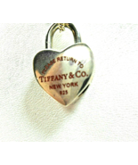 Return to Tiffany Red Enamel Heart Padlock Lock Charm Pendant 4 Necklace... - $393.57 CAD