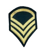 Vintage World War II United States Army Sergeant Chevron Patch (Gold/Green) - $12.19 CAD