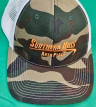Southern Hills Auto Group Camo Trucker Hat Strap Back Ball Cap Outdoor Cap  - $13.26 CAD