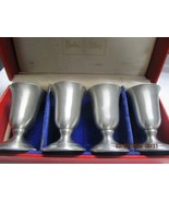 SILVERPLATE 4 PEWTER CUPS 3&quot; [KRINGLE-R16] - $846.75 MXN