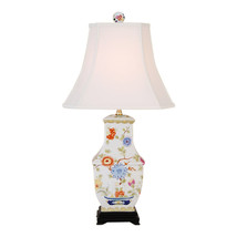 Beautiful Floral Chinese Porcelain Vase Table Lamp 28&quot; - £209.98 GBP