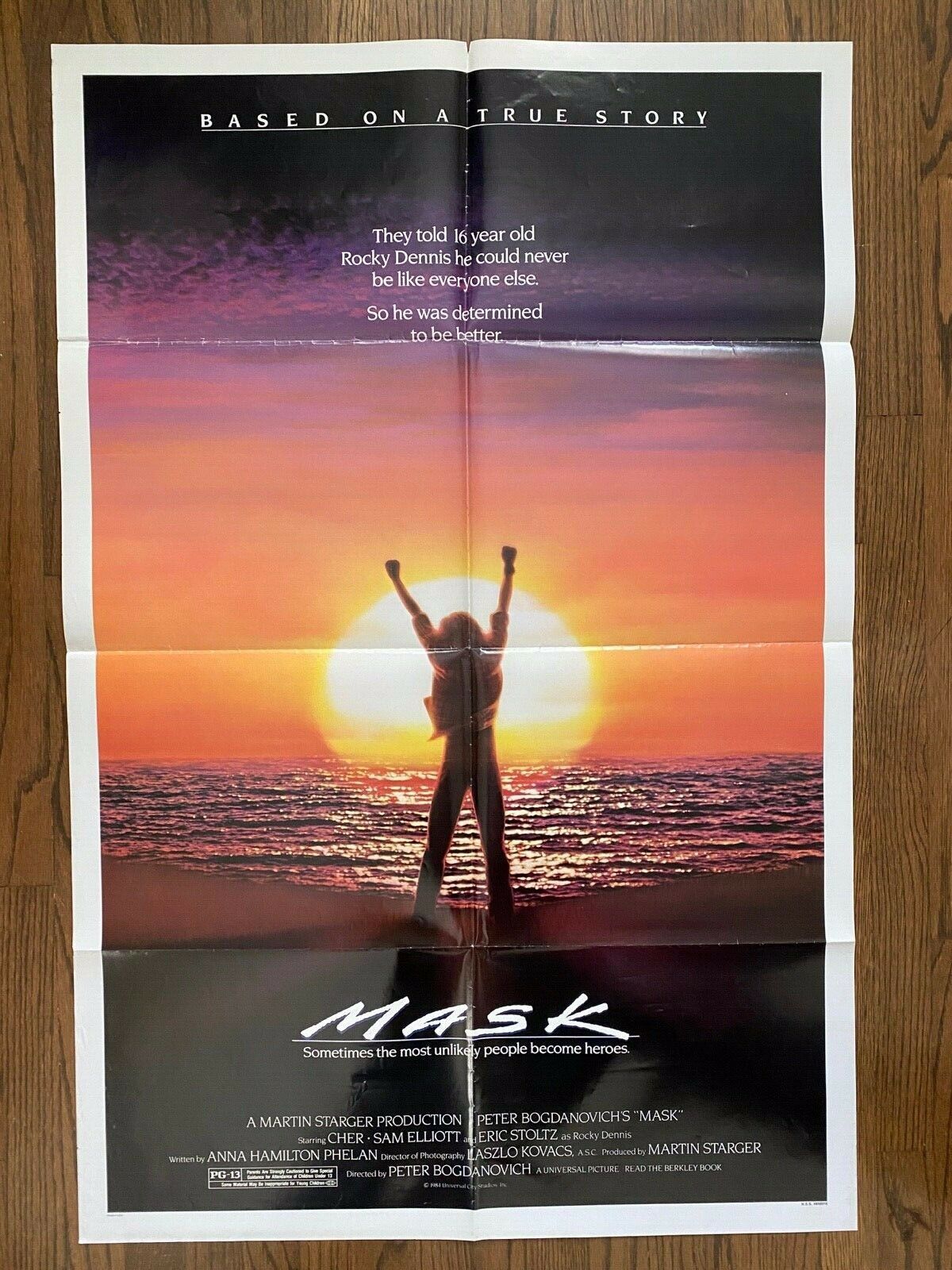 Peter Bogdanovich&#39;s MASK (1985) Cher as Biker Gang Mom With Deformed Son... - $95.00