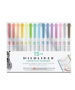 Zebra Mildliner Double Ended Highlighter Set, Assorted Colors, 15 Ct - $33.33 CAD