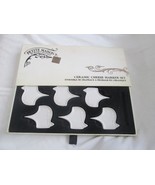 G57x Set of 6 Ceramic CHEESE MARKERS w/pen In Original Box by Petite Maison - £20.36 GBP