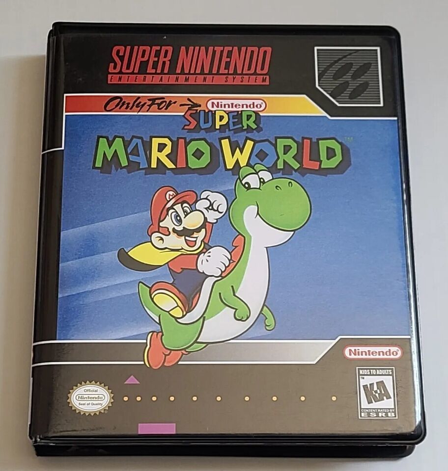 Super Mario World CASE ONLY Super Nintendo SNES Box BEST Quality Available - $12.18