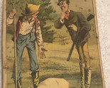 Farmer Confronts Man Who Shot His Pig Victorian Trade Card VTC 4 - £4.73 GBP
