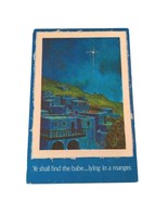 Postcard In The Beauty Of His Message May You Find Hope Christmas Chrome... - $4.84