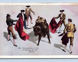 Matador Tantalizing the Bull Postcard Atormentando El Toro Mexico DB Pos... - $7.87