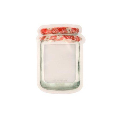 Kikkerland Medium Jam Jar Stand-Up Zipper Storage Bags - Set of 3 - $2.95