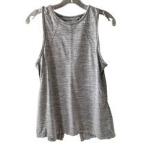 Athleta Foothill Seamless Tank Top Tie Back Gray Workout Shirt Size Small - $13.98