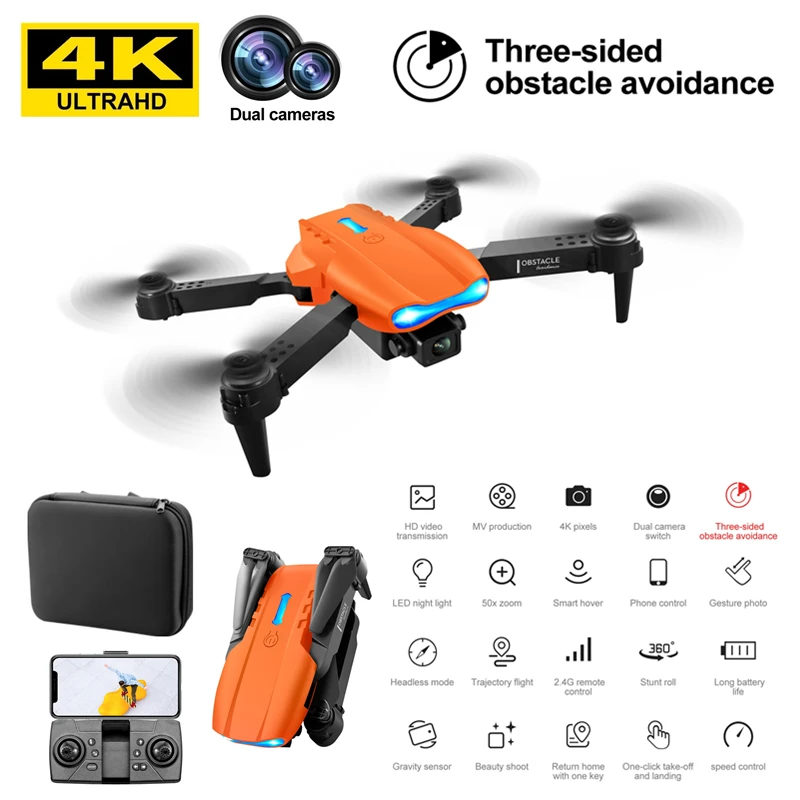 New K3 Drone 4K Professional Dual HD Camera WiFi FPV Three-ways obstacle - £45.80 GBP+
