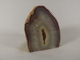Sliced Geode Polished Display Free Standing 4&quot; x 3 1/4&quot; x 2 1/2&quot; - £21.07 GBP