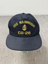 Vintage US Navy Hat Cap USS Wainwright CG-28 Ship Veteran Vet Mens Snap ... - $24.74