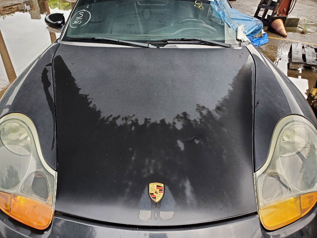 1997 2004 Porsche Boxster OEM Hood Panel Black Has Dent  - $371.25