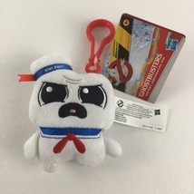 Ghostbusters Stay-Puft Marshmallow Man 4&quot; Plush Stuffed Clip Hasbro 2020 w TAGS - £12.61 GBP
