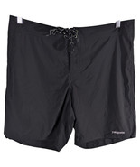 Black Patagonia Ripstop Shorts Front Tie Mens sz 36 Drawstring Hiking Qu... - $54.26 CAD
