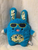 HugFun Blue Bunny Rabbit w/Circle Print Plush Stuffed Animal Hug Fun - £7.60 GBP