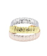 18k Layered Real Gold Filled 3 Pcs Bangles Multi colors - $20.58 CAD
