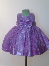  Baby Flower Girls Color Dress size 6M-9M-12M-18M-24M-2T-3T-4T/#2323 lilac - £19.97 GBP