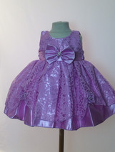  Baby Flower Girls Color Dress size 6M-9M-12M-18M-24M-2T-3T-4T/#2323 lilac - $475.79 MXN