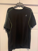 Men&#39;s Adidas Climalite t shirts LOT OF 3 SHIRTS XL Black/ Royal blue/ Black - $37.64