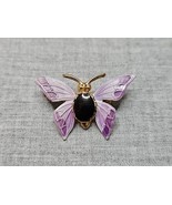 Purple Butterfly Pin Pinback Brooch, 1.5&#39;&#39; Vintage  - €8,56 EUR