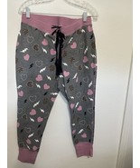 Torrid Sleep Gray Pink Hearts Leopard Lounge Legging Pants Size 1XL - $34.99