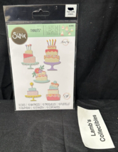 Sizzix Thinlits Build-A-Cake by Olivia Rose 10 dies Ellison Ed Scrapbook 665882 - £19.07 GBP