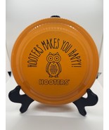 Hooters Flying Disc Frisbee 9” Orange Vinyl Owl - $160.66 MXN