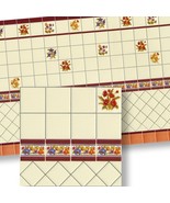 Mediterranean Wall Tile Sheet 34329 Red, Orange World Model Miniatures D... - £4.25 GBP