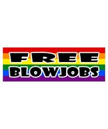 Free blowjobs LGBT Gay Lesbian diversity decal sticker 3 x 9 - $73.26 MXN