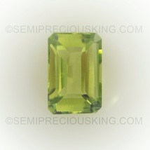 Natural Peridot Octagon Step Cut 6X4mm Parrot Green Color VS Clarity Loose Gemst - £3.81 GBP