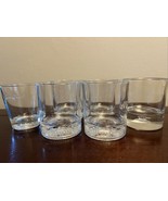 Crown Royal Whiskey Variety Lot Of 6 Bar Glasses 3 D  Embossed And Etched - $29.69