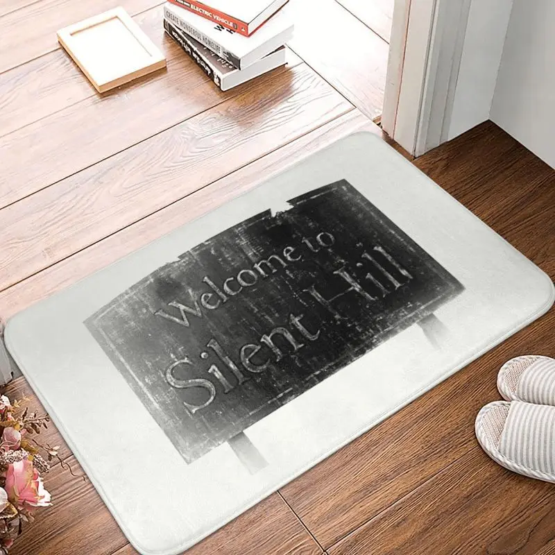 Welcome To Silent Hill Door Floor Mats Anti-Slip Indoor Doormat Rug Carpet  - £12.88 GBP