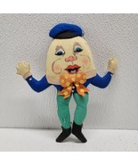 Vintage Fabric Cloth Humpty Dumpty Doll Decor 7.5&quot; - $24.65