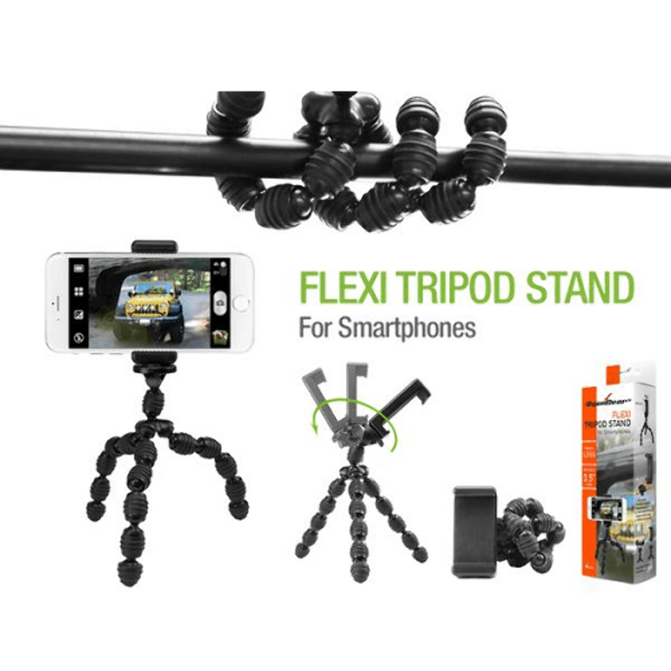 CELLET CyonGear Flexi Phone Holder Tripod Stand for Smartphones BLACK - $8.56