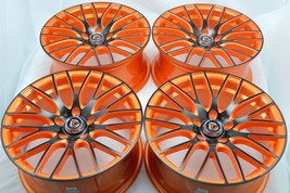 New DDR Zuki 18x8 5x115 38mm Orange Polished Black Finish Wheels Rims (S... - $849.00